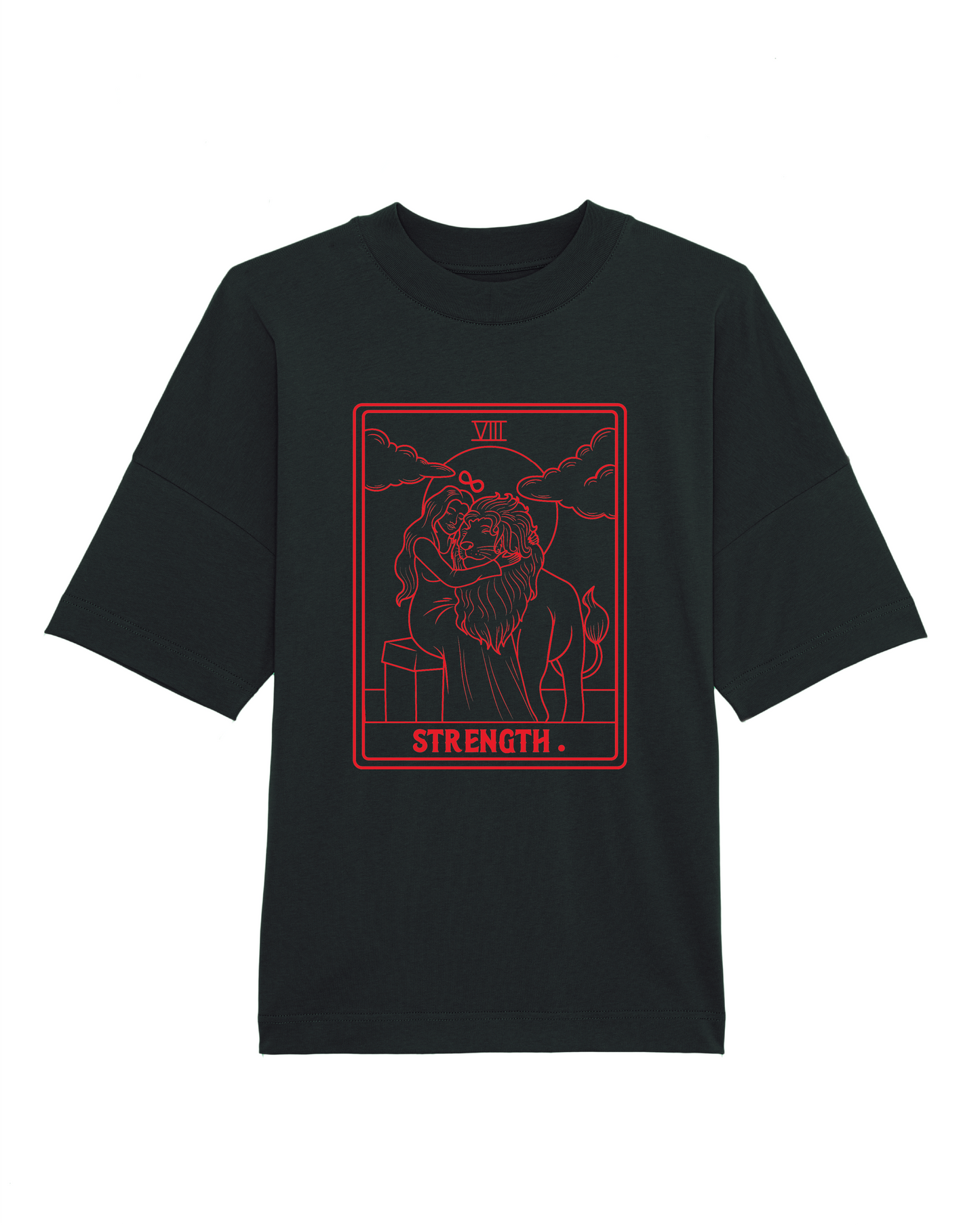 Tarot Strength Unisex Oversized T-shirt